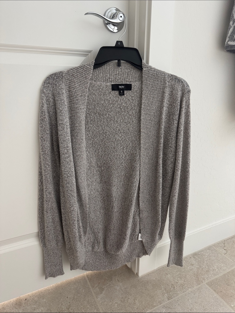 Kohl's Heather Gray Open-Front Women's Cardigan
